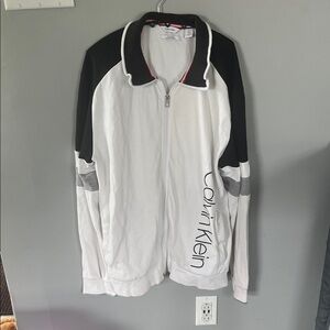 Calvin Klein Monochrome Zip-Up Jacket Size Large